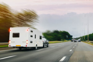 Towing a caravan